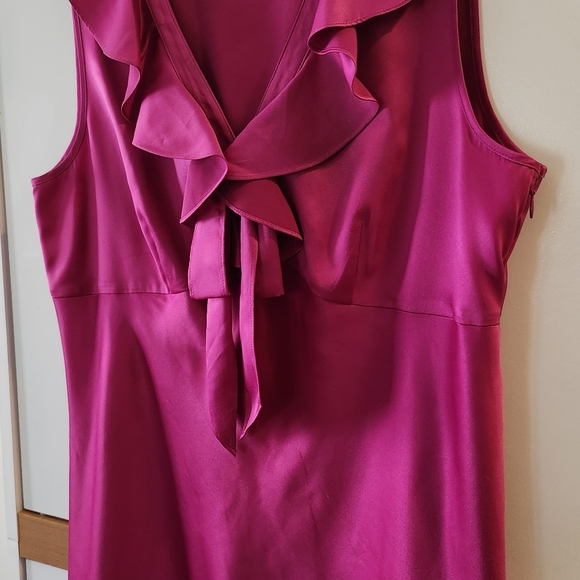 Ann Taylor Size 12. Polyester. Fuchsia. Beautiful Design and color. Gently used. - Picture 4 of 12